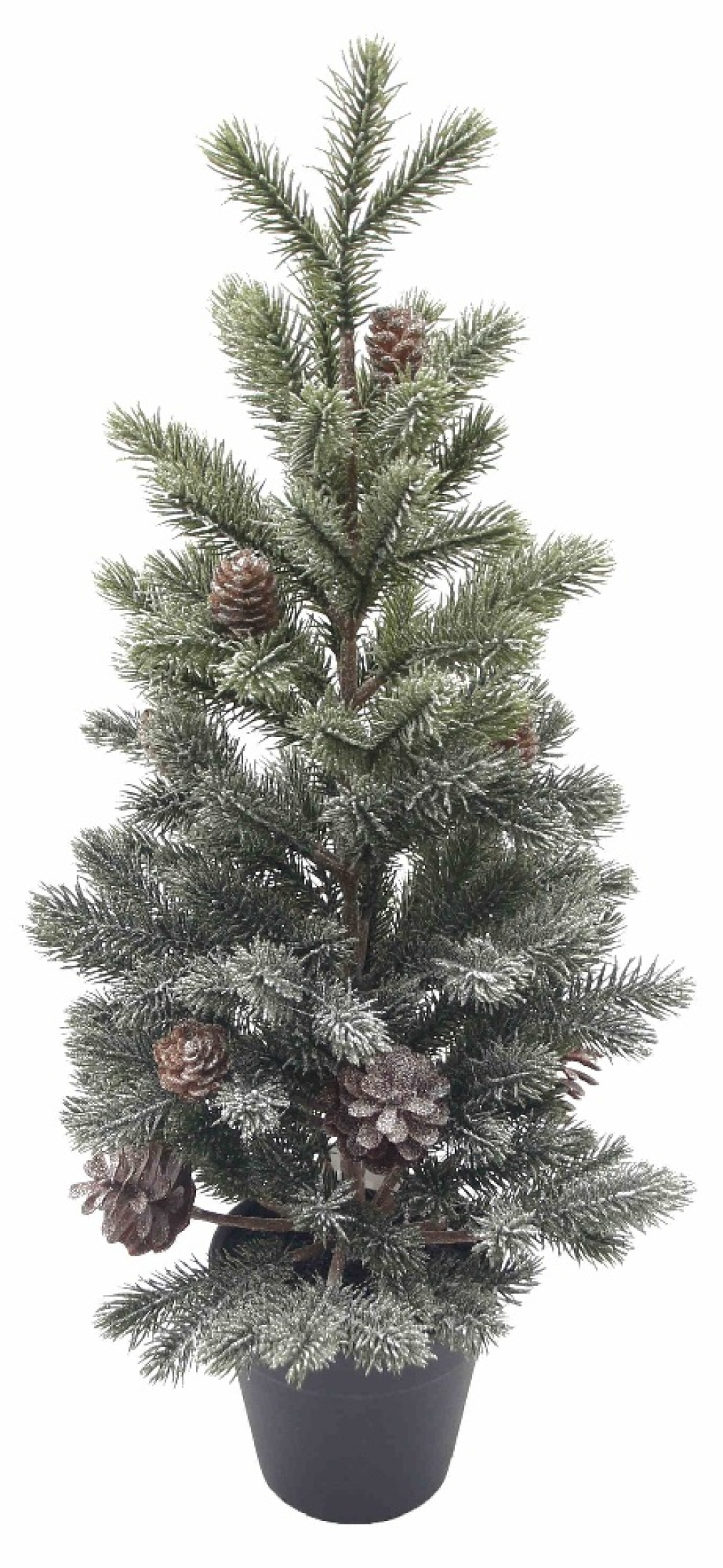 Tannenbaum im Topf gefrosted, H47cm gruen 380114-42