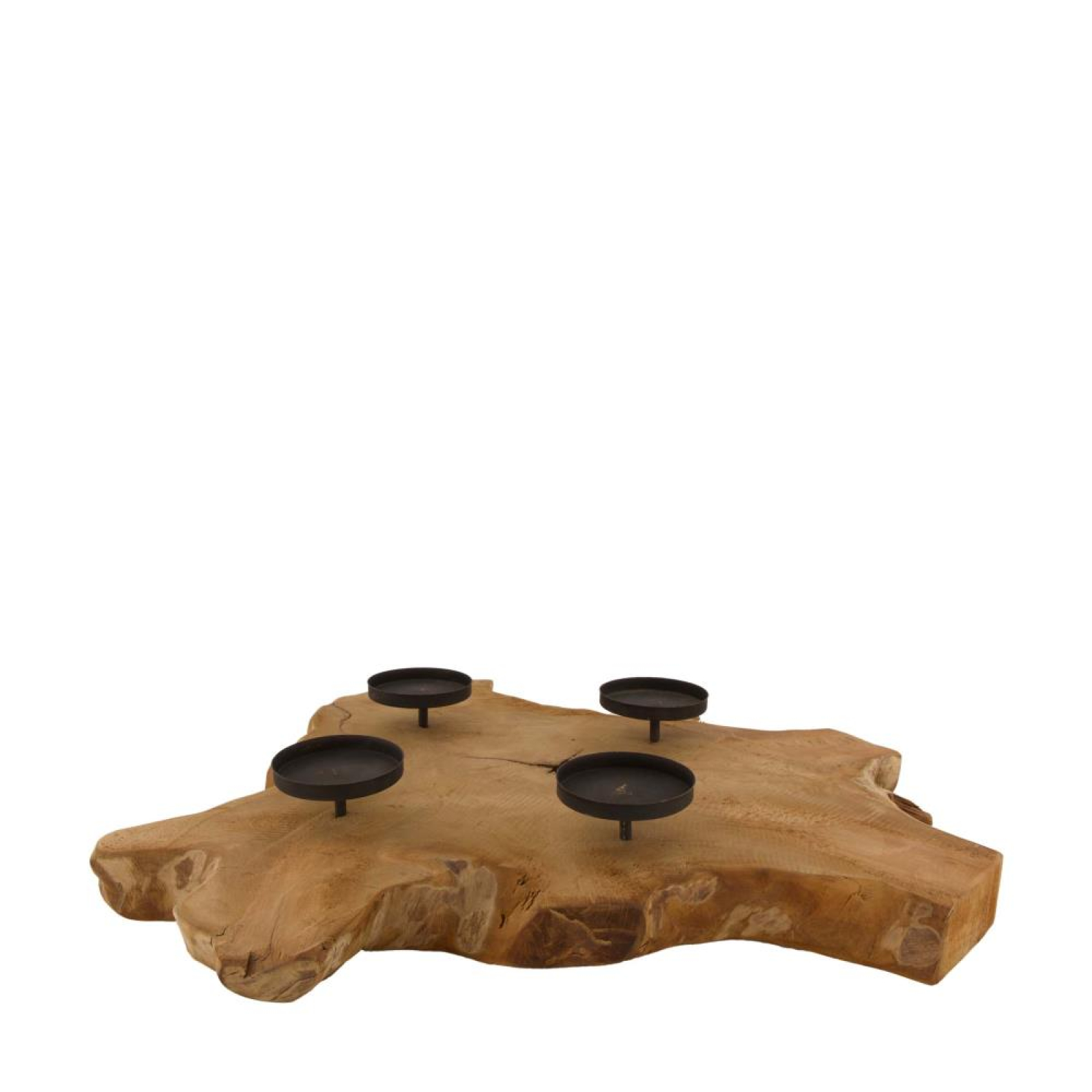 Natur-Holz m. Kerzenh. ca. 50cm 45424-017