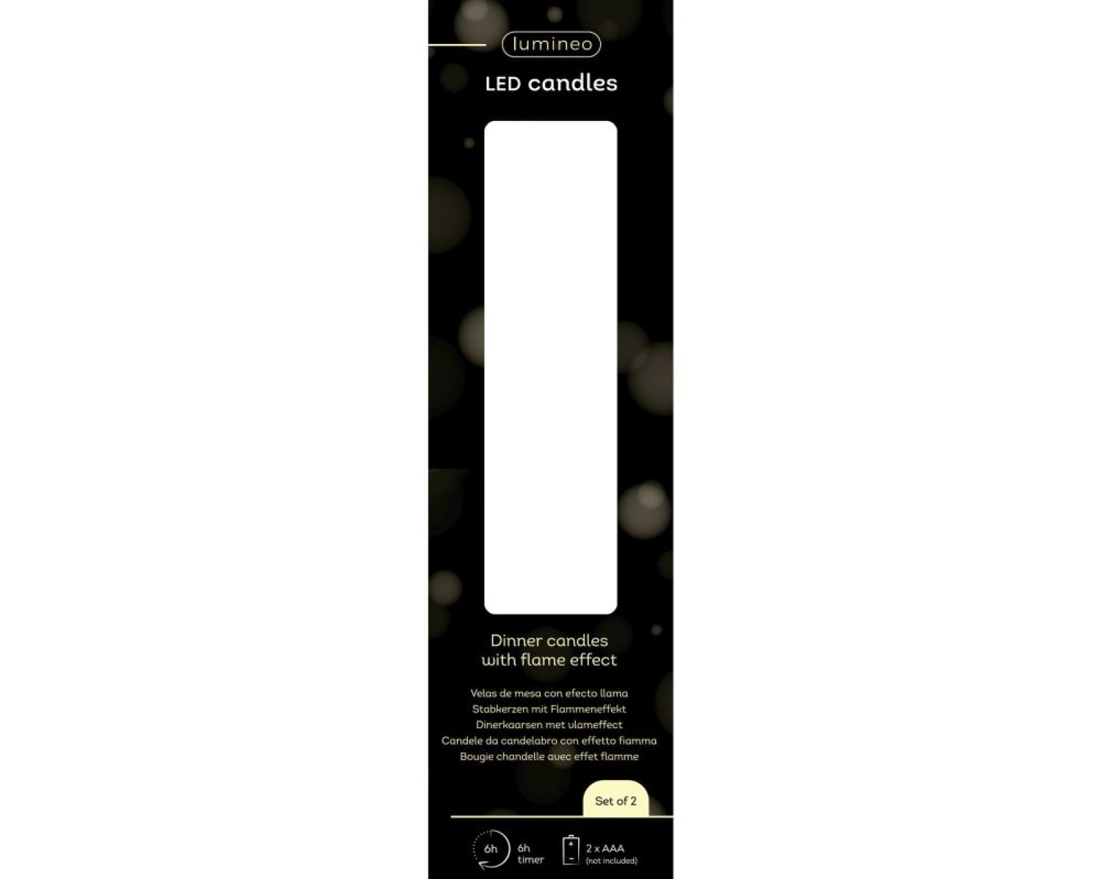 LED Spitzkerze Wachs  2,2x14,5cm rot Kt.m.2 Stck m.Timer 487344