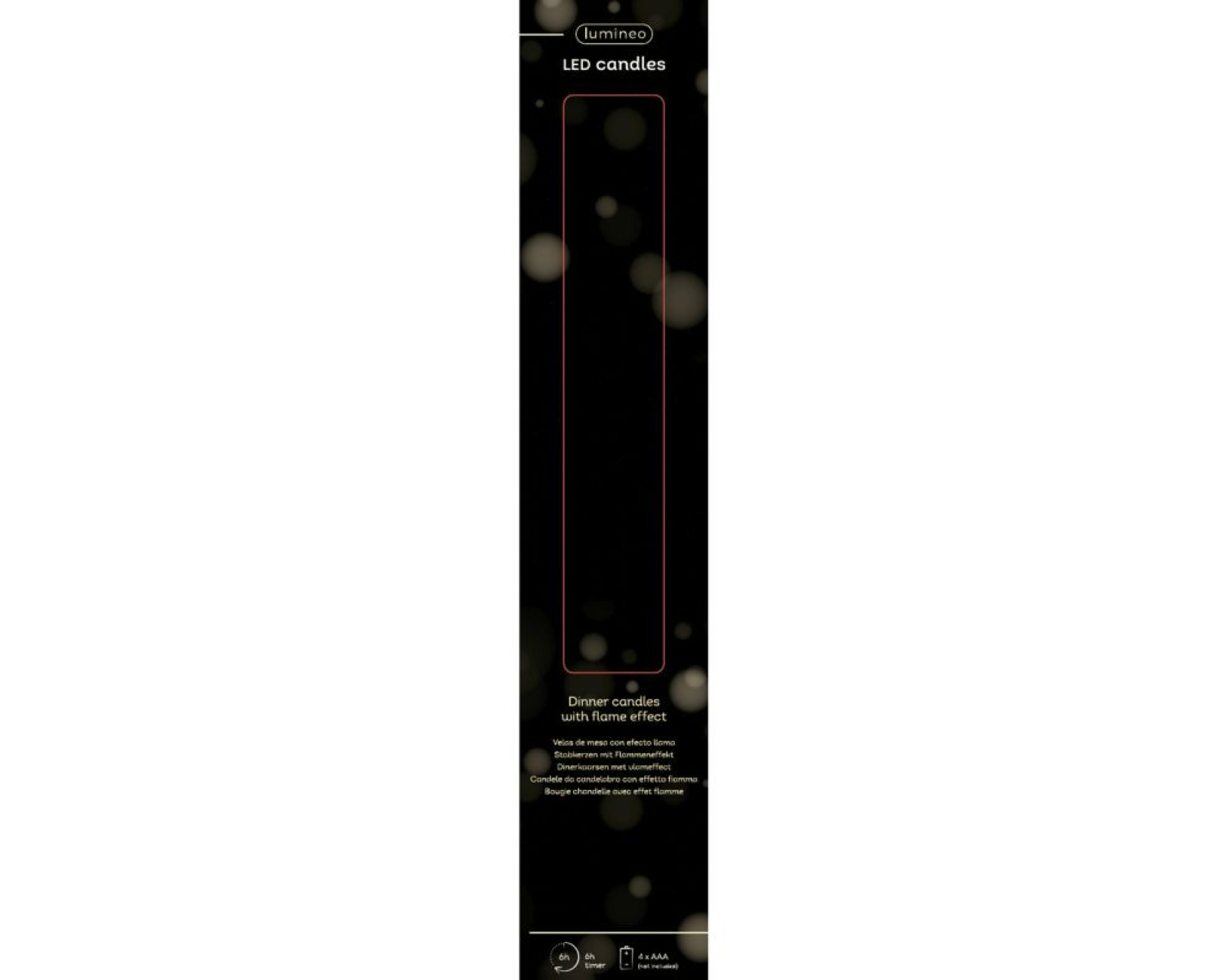 LED Spitzkerze DM 2,2cm H 24,5cm rosa Kt.m.2 Stck. m.Timer 489275