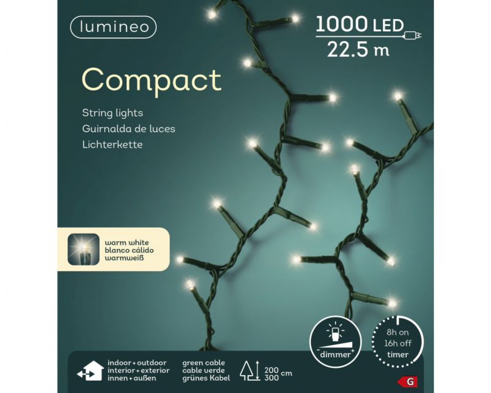 LED Compact Timer/Dimmer 2250cm-1000L gruen/warmes w 495340