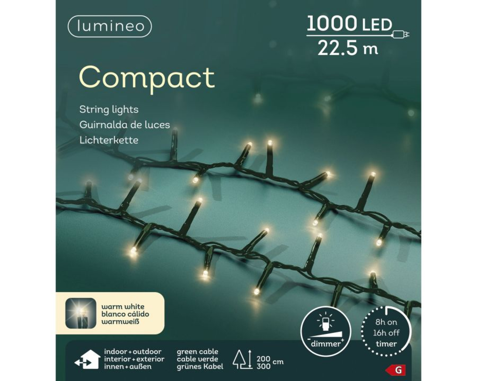 LED Compact Timer/Dimmer 22,50 m - 1000L  innen + außen w 495340