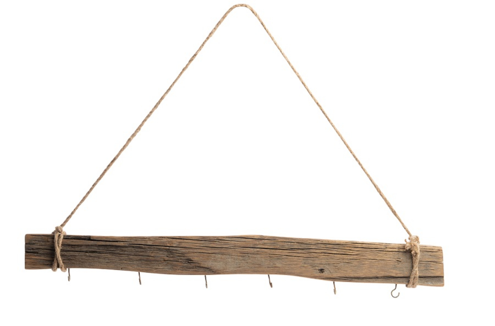 Treibholz-Planke mit 4 Haken, zum Haengen 60x7cm 50HO05