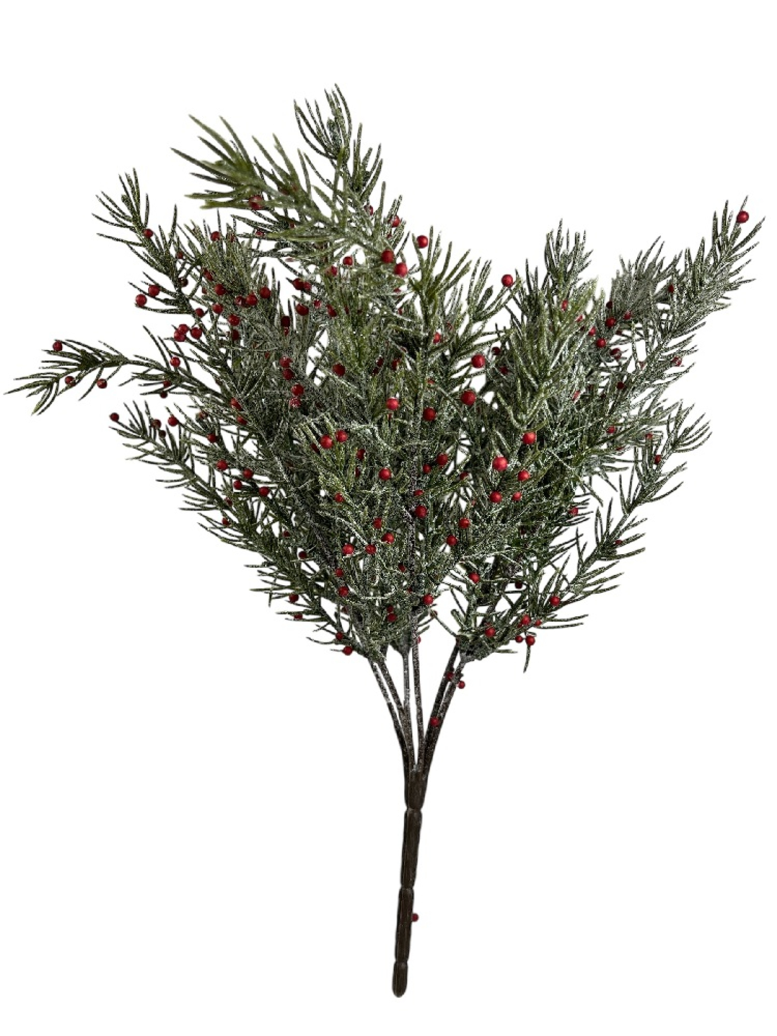 Tannen/Beerenbusch x6 bereift, 38cm gruen/rot 530029-42