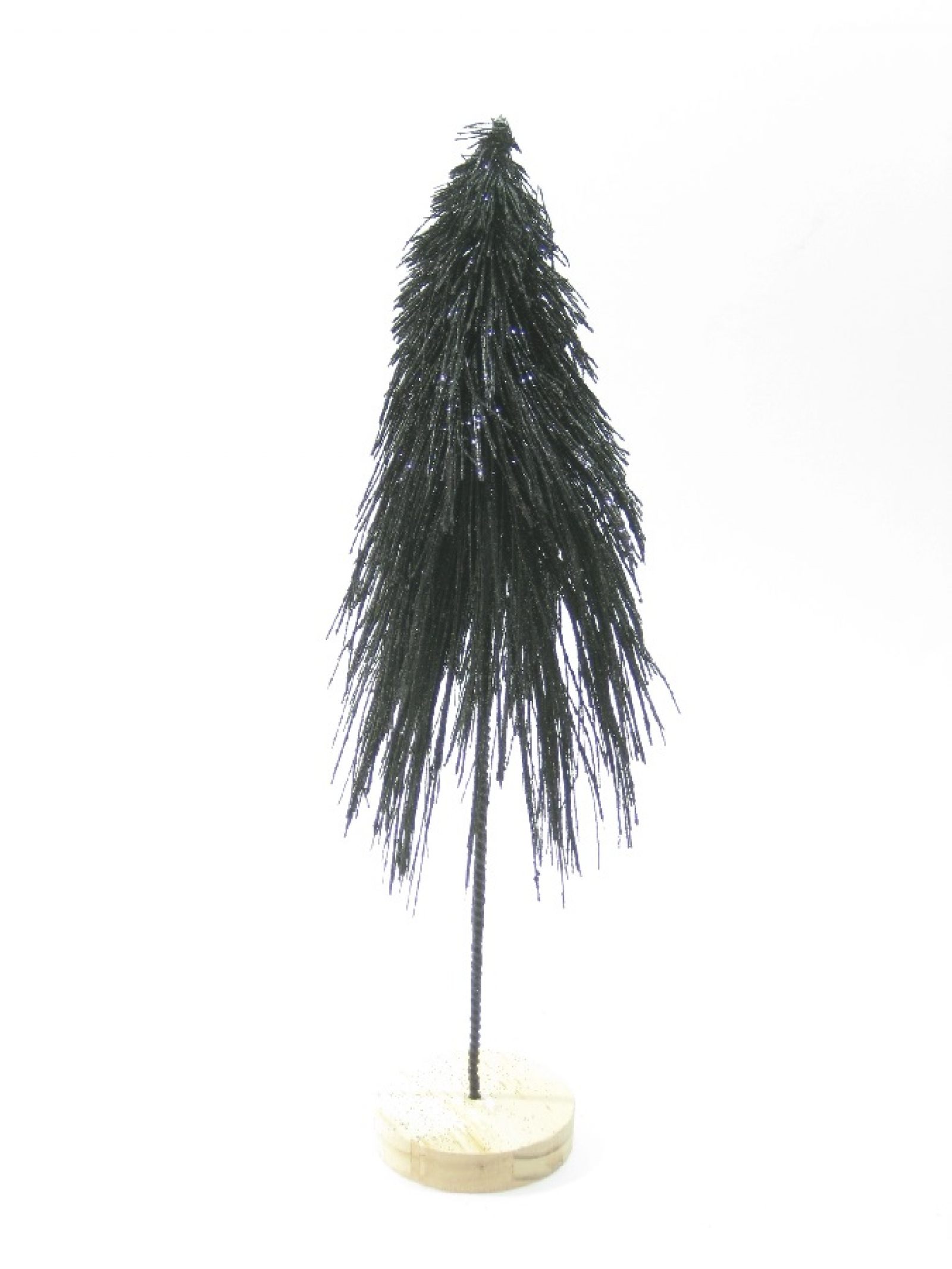 Tannenbaum Holzfuss, D15 H35cm schwarz 610643-75