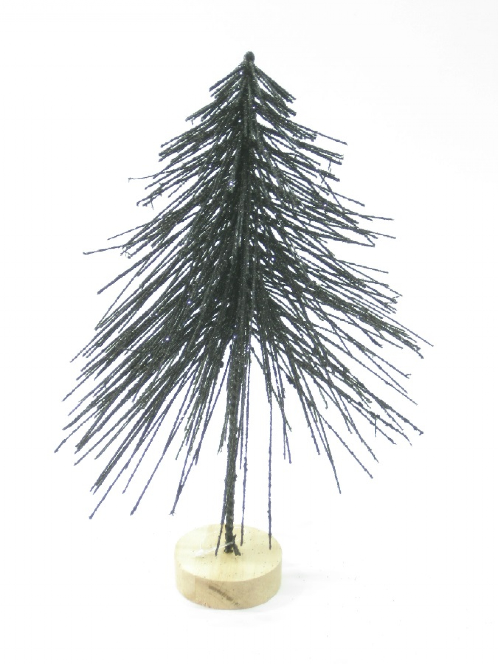 Tannenbaum Holzfuss, D12 H25cm schwarz 610644-75