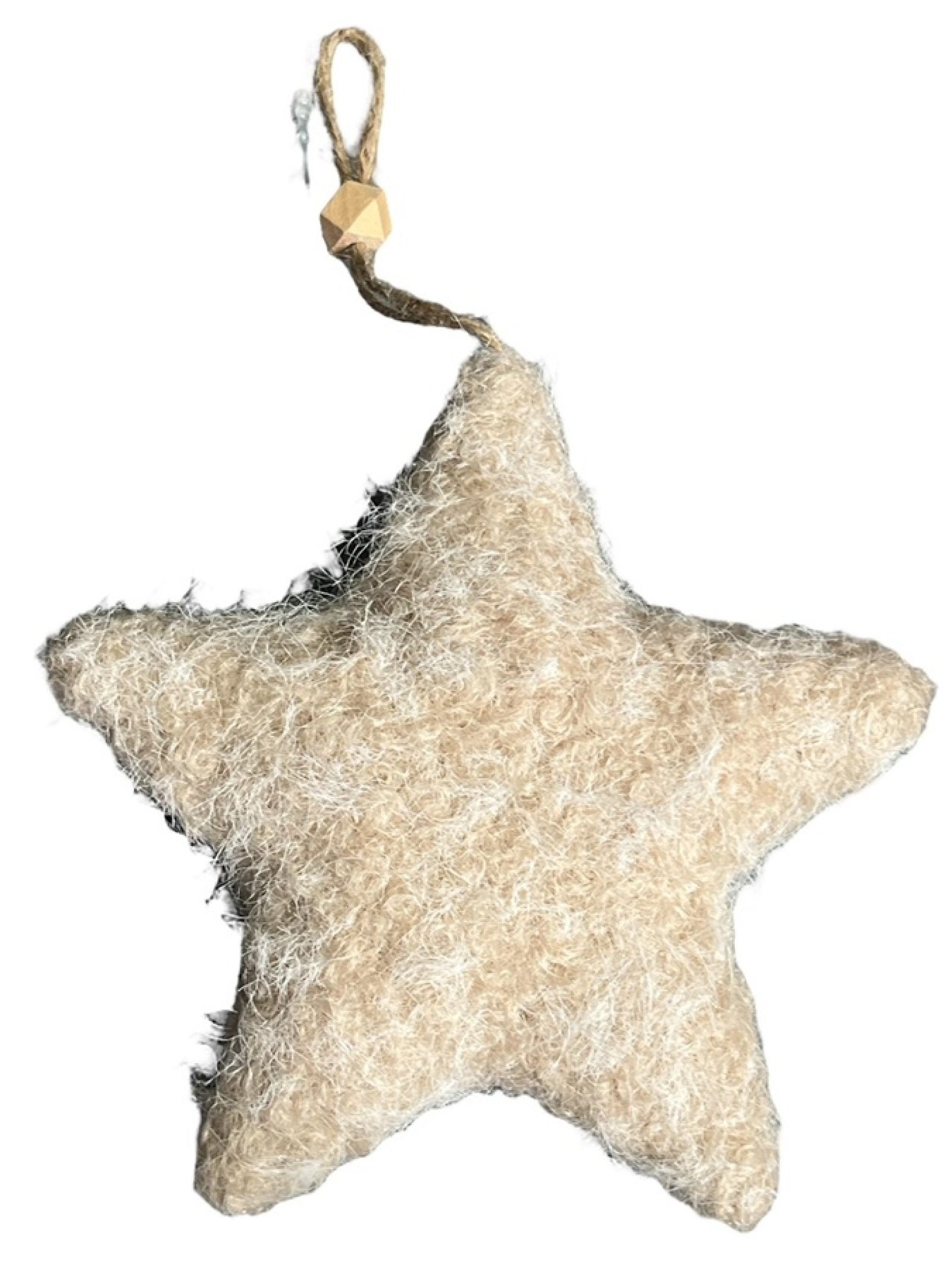 Teddyfell-Stern z.Haengen creme D13cm 614953-12