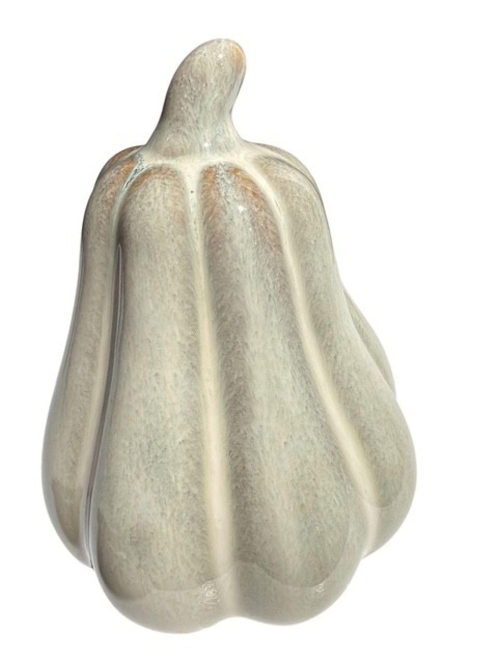 Keramik-Kuerbis 9x9x13cm creme-weiss 616974-12