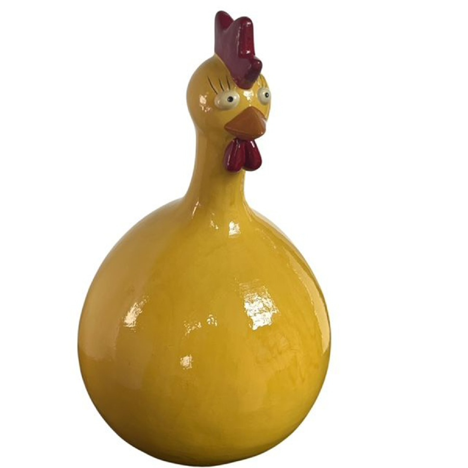 Poly-Huhn crazy, 15,5x11,5x21cm hellgelb 618366-31
