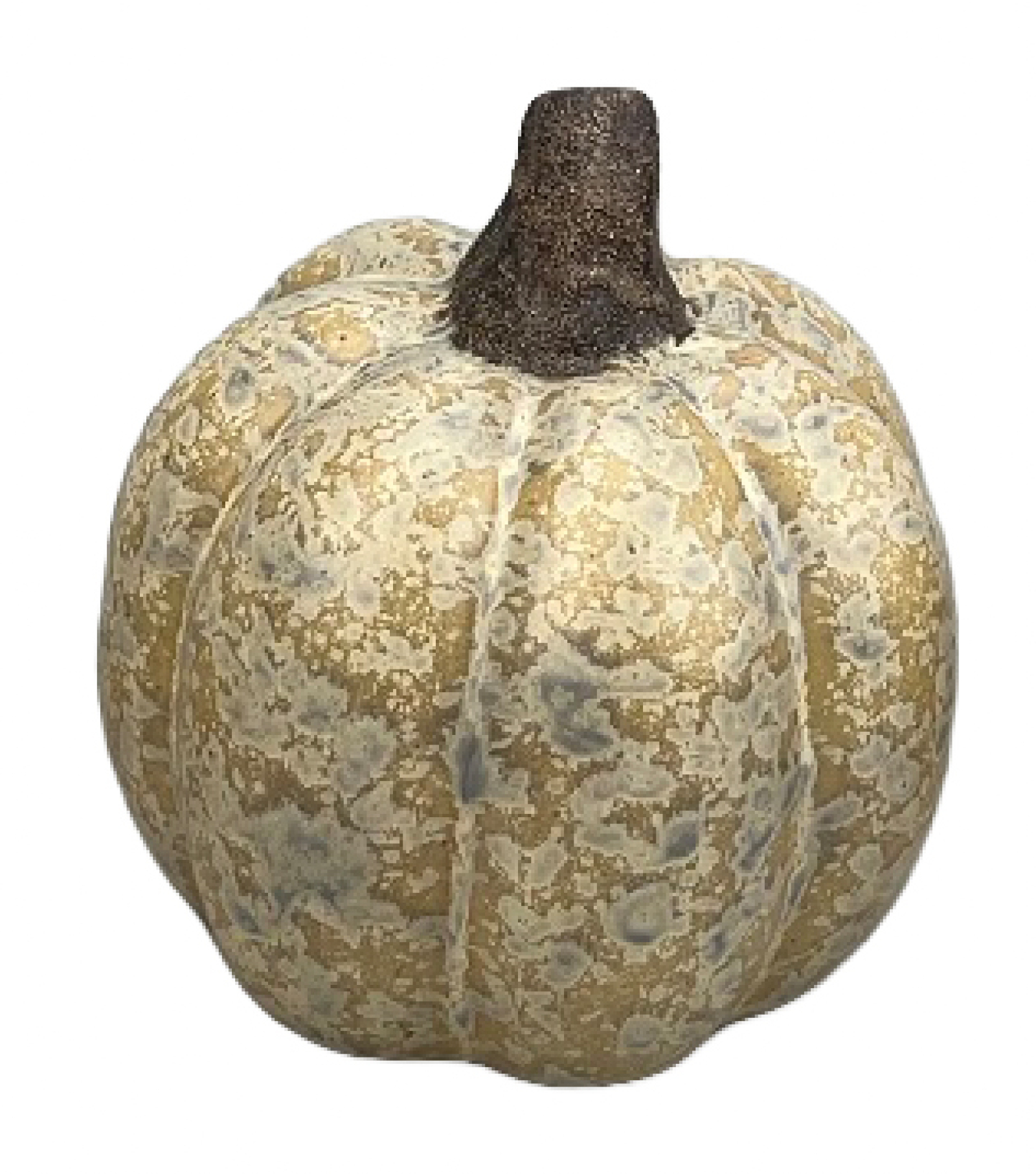 Keramik-Kuerbis L6,8xB6,6xH7,8 cm creme/grau 618786-12