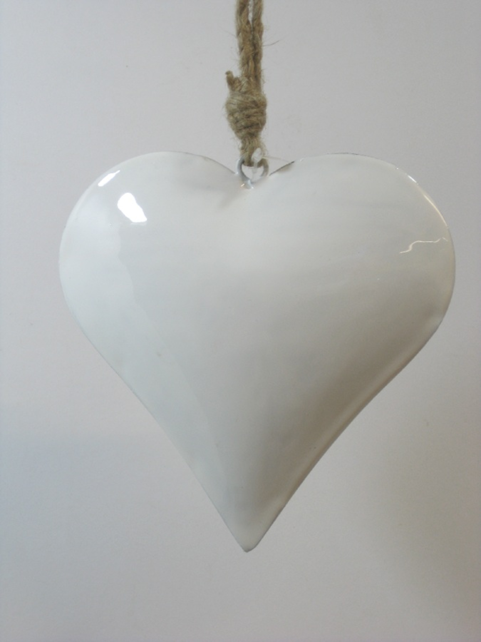 Herz zum Haengen 3-D, D15cm weiss 660169-11