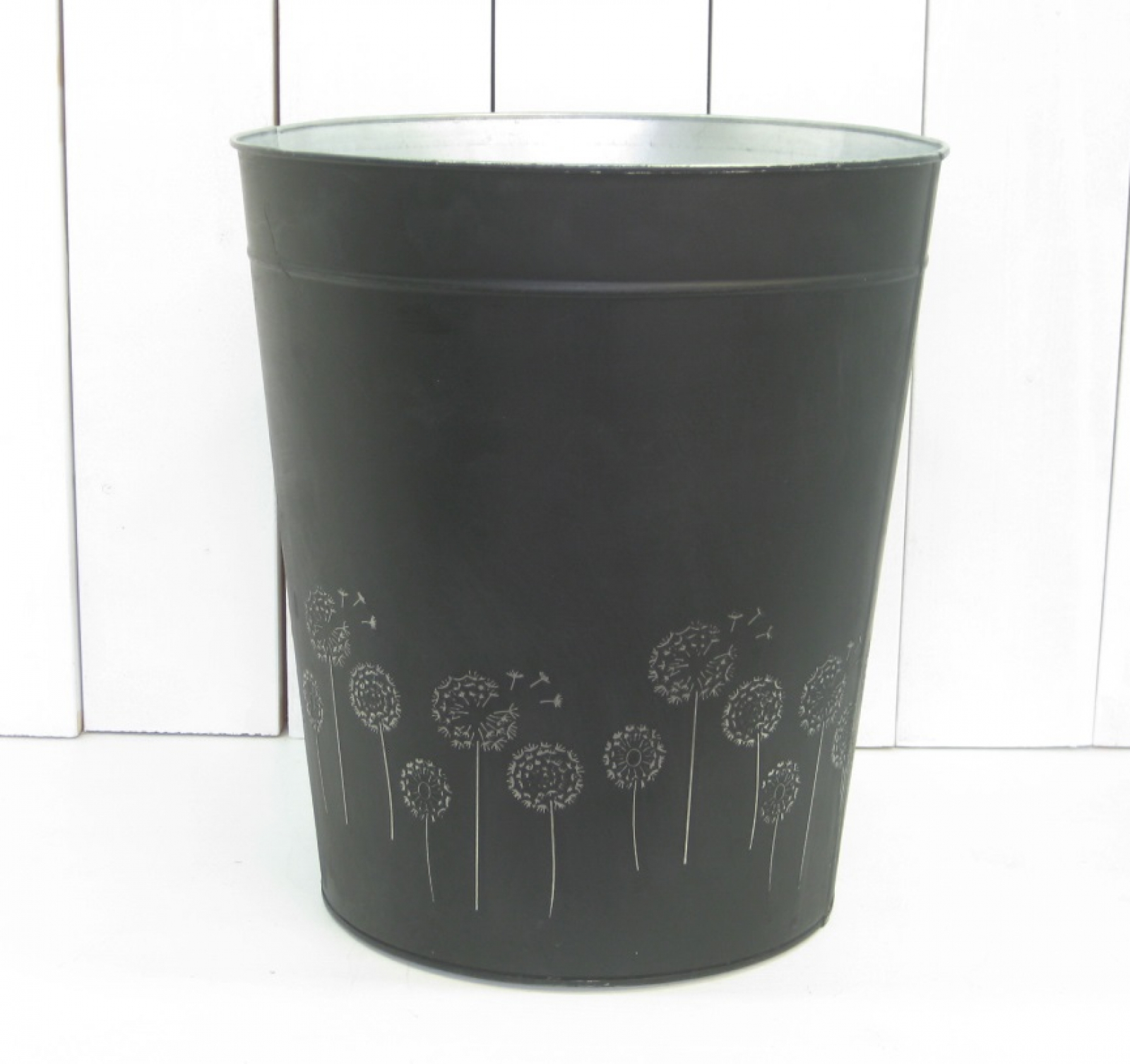 Pflanztopf Blume", Metall, H29cm B20cm T26m dunkelgrau 700223-73"