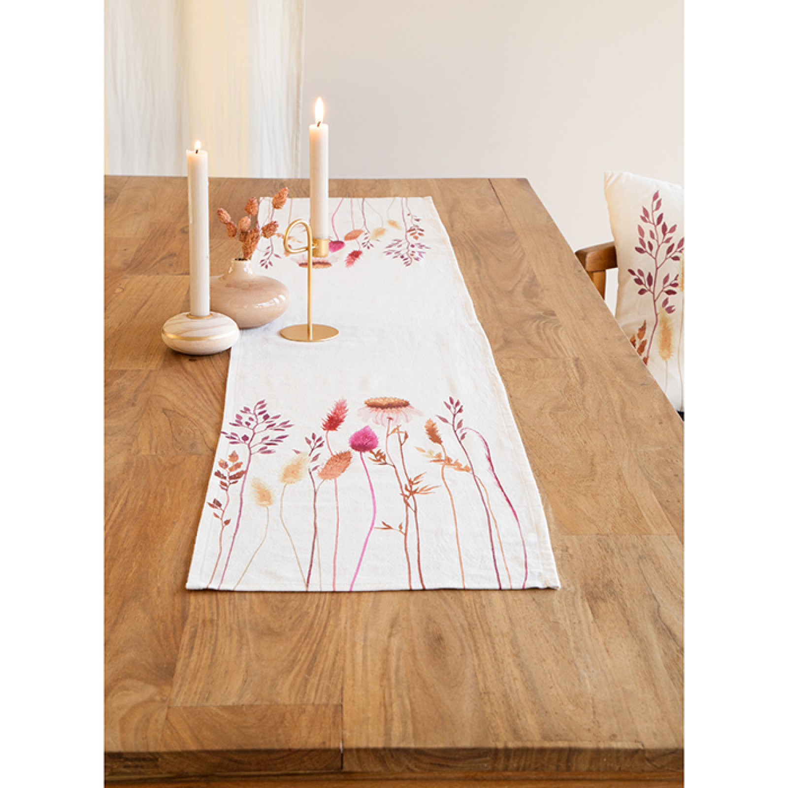 Baumw.-Tischlaeuf.Trockenblumen"28x150cm 74891-280-79"
