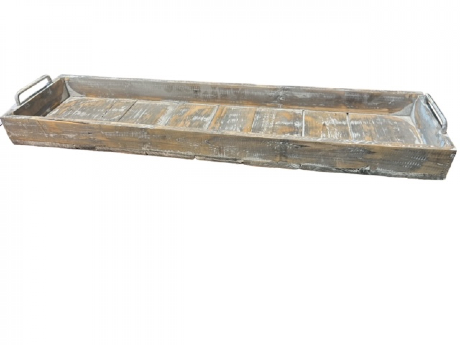 Holz-Tablett rustic L75 B20,5 H8,5cm natur-geweisst 760328-13