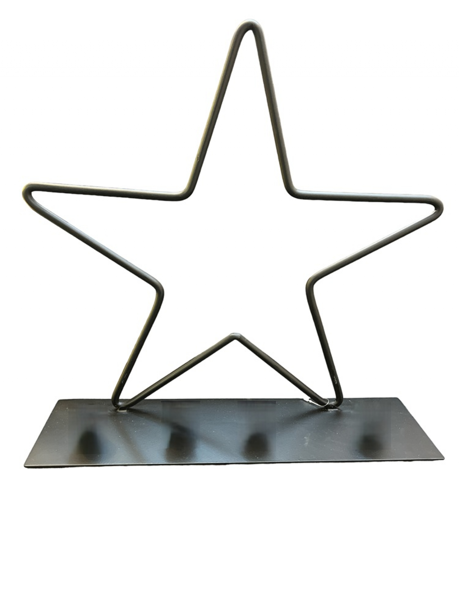 Metall-Stern auf Staender D35 H35cm schwarz 801220-75