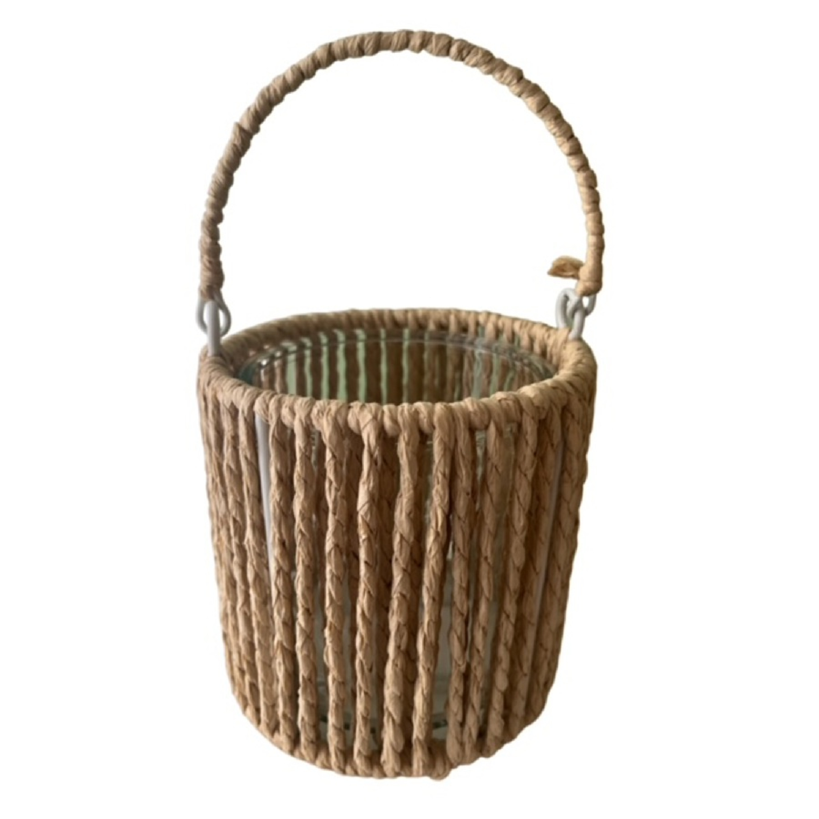 Windlicht m.Jute, D11 H11cm natur/klar 810424-13