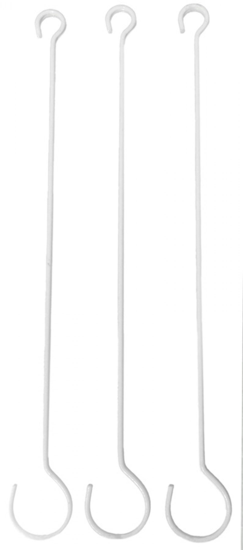 Metall-Haken L25cm S2mm Beutel a 12 Stueck weiss 993564-11