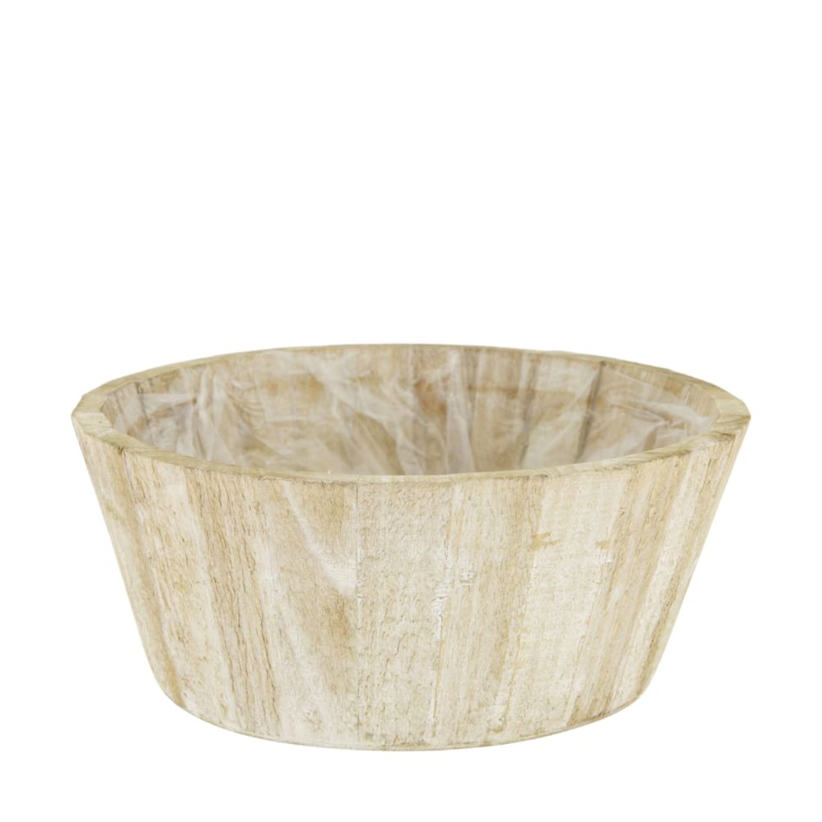 Holz-Schale rund natur/geweisst 25x25x10cm F126403