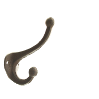 Gusseisen-Kleiderhaken braun ca. 8 x 4 x 11 cm H 50138