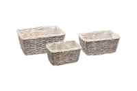 Spaltweiden-Pflanzkoerbe (un)geschaelt, rechteckig weiss gew., 19x12x9,5+23,5x15,5x10,5+28x19x12cm 05SWW03