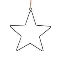 Metall-Stern z.H. schwarz  ca  24,5 x 25,5 cm 84179