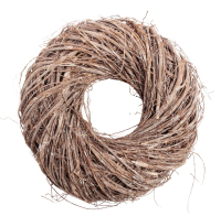 Zweig-Kranz  dick weiss gew., 45x12cm 08ZWW12