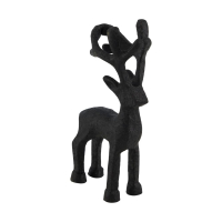 Metall-Rentier z.Stellen 7x4x15cm schwarz 122326