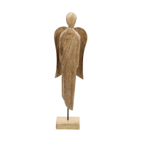 Holz-Engel z.Stellen 15x7.5x58cm natur 124593