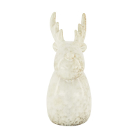 Keramik-Rentier 9.6x7.7x18cm grau 125355