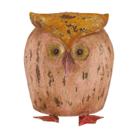 Metall-Eule pinkmix 18x14x20cm 128520