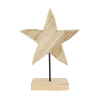 Holz-Stern z. Stellen ca. 28x8x38cm natur 129548