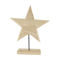 Holz-Stern z. Stellen ca. 38x9x48cm natur 129549