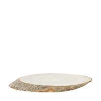 Holz-Scheibe oval ca. 24x12x2cm 129660