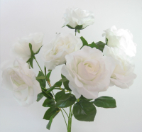 Rosenbusch x7, realtouch 46cm cremeweiss 130347-12