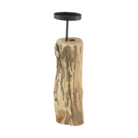 Holz-Kerzenhalter ca. 38cm natur 130428