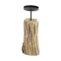 Holz-Kerzenhalter ca. 28cm natur 130429