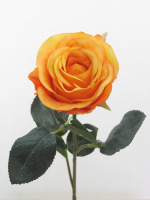 Rose gefuellt Madame 1Bl,9Lb L37cm orange 1333-17