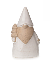 Keramik-Niko sand/weiss ca. 8,5 x 6 x 14,5 cm H 21857