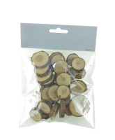 Pinienholz-Scheiben 100gr natur, 26HOI19