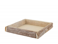 Holz-Rindentablett 25x25x4cm natur-geweisst 29691-298