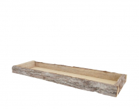 Holz-Rindentablett 58x19x4cm natur-geweisst 29694-298