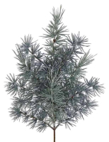 Laerchenzweig 15 Spitzen ca. 54cm bereift gruen 320185-42
