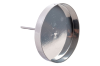 Metall-Kerzenhalter mit Stiel silber DM 6,1x6cm Btl. 4 Stck. 37MTS20