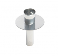 Metall-Stabkerzenhalter fuer Flasche silber, 6x8, i2,3cm 37MTS70