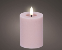LED Wachskerze rosa 11,2x7cm m.Timer 489271