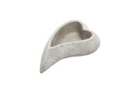 Beton-Pflanzherz grau ca.15x11x3,7cm 48BET03