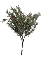 Tannen/Beerenbusch x6 bereift, 38cm gruen/rot 530029-42