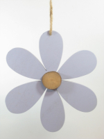 Holz-Blume z.Haengen, D22cm flieder 611943-59