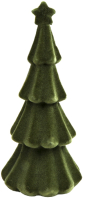 Kunststoff-Tanne gruen beflockt H30,5cm 611997-41