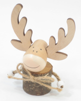 Holz-Elch D4,5 H12cm natur 612976-13
